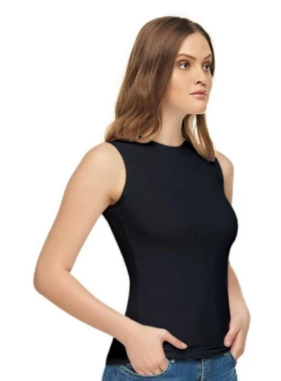 Tutku Elit 2201 Elastan Sıfır Kol 6 Adet Bayan Likralı Kadın Atlet - 2