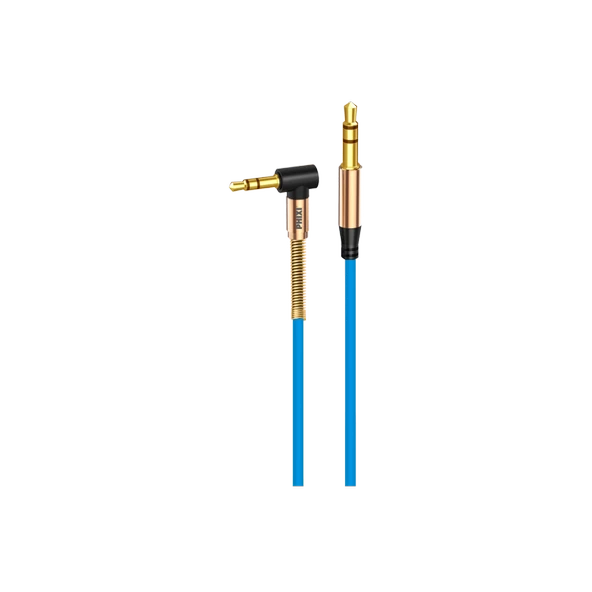 Phixi Basic A811 'L' Kesim Metal Başlıklı ve Yaylı 3.5mm Aux Kablo - 5