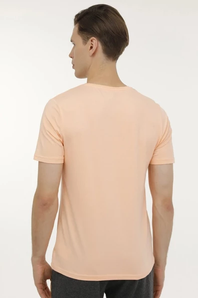 Lumberjack 4M M-CT110 Bsc C Nk Erkek Kısa Kollu Tişört M-CT110 Samon - Resim 3