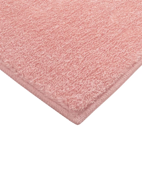 Dekoratif Puffy Peluş Yumuşak Kaymaz Taban Kesme Halı Yolluk Pembe - 6