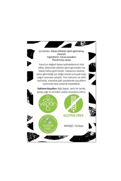 Doğal Işlem Görmemiş Kakao Tozu 200 G - 3