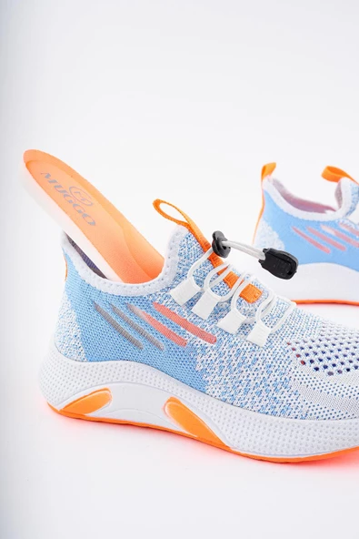 Muggo JETSON Günlük Unisex Çocuk Garantili Bağcıklı Rahat Sneaker Spor Ayakkabı - 12