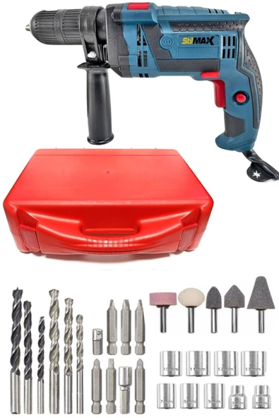 STİLMAX  3000W Compact Elektrikli Darbeli Vidalama Matkap 30 Parça SET Hediyeli Çantalı - 2