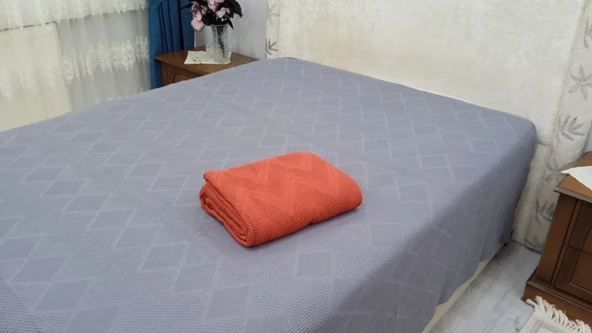 Mandaş Şahaser Çift Kişilik Pike Pamuk Dokuma Tarçın