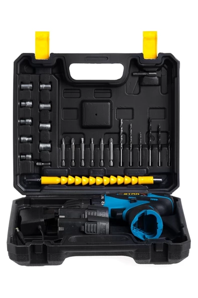 STAXX Type Şarjlı Matkap Vidalama Metal Şanzıman Çift Bataryalı 58 V 8 Ah + 24 Parça Set - 2