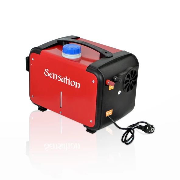 Sensation 5 KW Webasto Muadili Taşınabilir Dizel Isıtıcı (12V-24V-220V) Kırmızı - 3