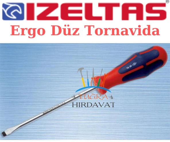 İzeltaş 4350179200 Düz Uçlu Tornavida 9x200 Ergonomik Seri - 2
