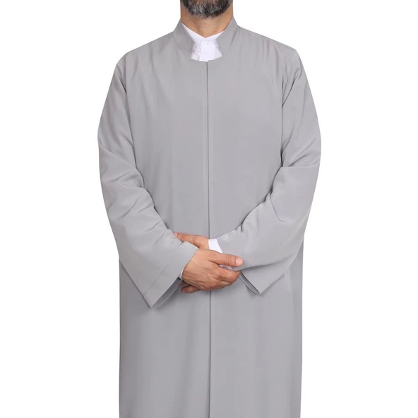 Hakim Yaka Cübbe Gri - 3