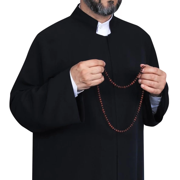 Hakim Yaka Cübbe Siyah - 4