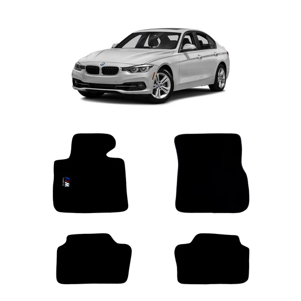 Rizline Bmw 3 Serisi F30 2012-2019 Halı Paspas M Logolu