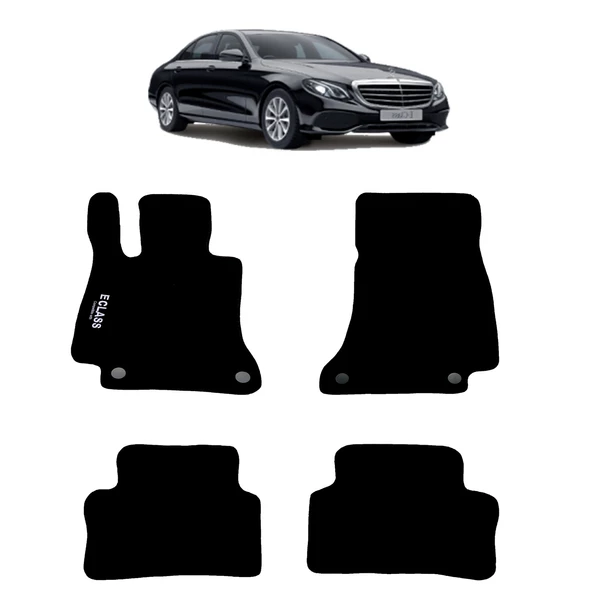 Rizline Mercedes E Serisi W213 2017 Sonrası Halı Paspas Siyah ürün görseli