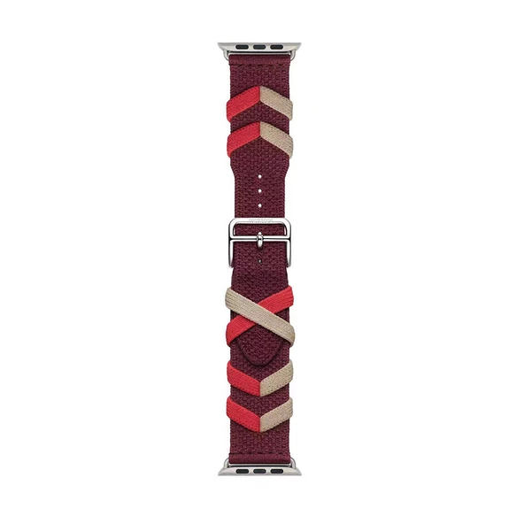 Vendas Apple Watch 38mm Zore KRD-97 Sarmal Örgü Tasarımlı Kordon - 3