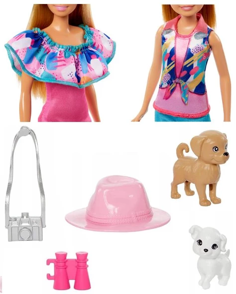 Barbie ve Stacie Kız Kardeşler 2li Paket HRM09 - 3