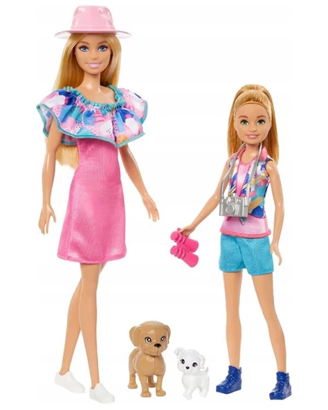 Barbie ve Stacie Kız Kardeşler 2li Paket HRM09 - 2