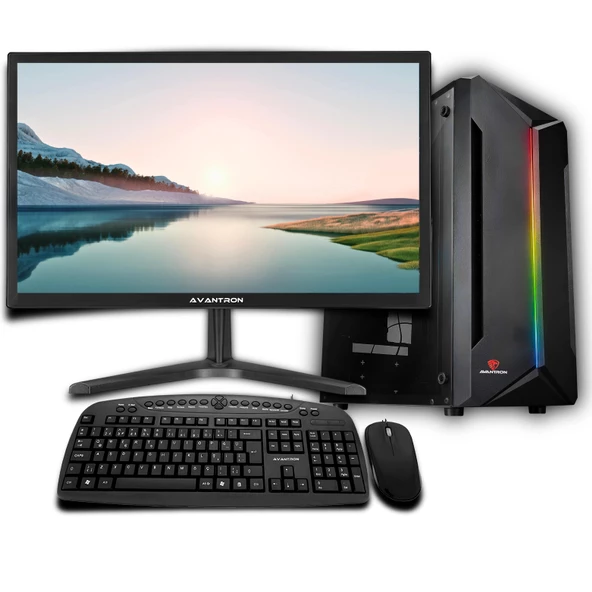 Avantron Evo0761 İ3 4.Nesil 8Gb Ram 256Gb M2 Nvme 2Gb R5 230 "19.5 Masaüstü Bilgisayar