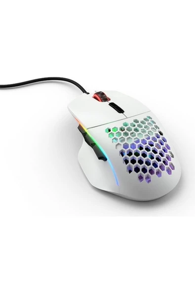 Glorious Model I Kablolu Mat Beyaz RGB Oyuncu Mouse 69Gr