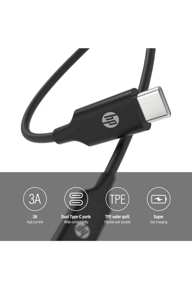 HP DHC-TC107 Usb 3.1 Type-C To Type-C Hızlı Şarj Kablosu 2 Metre - 4