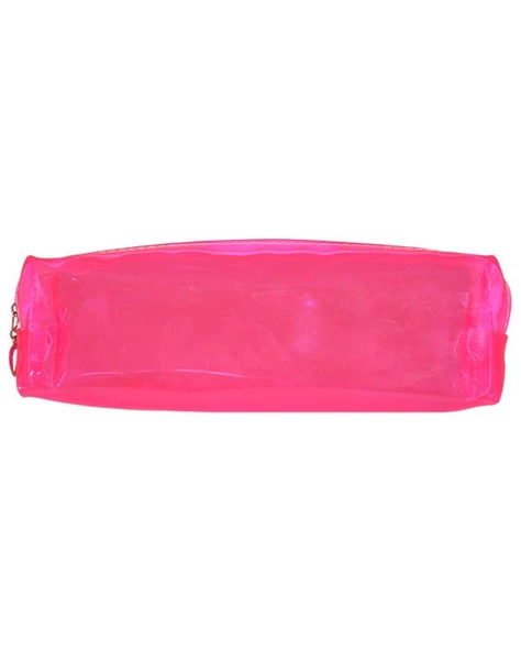 Taros Vintage Label Şeffaf Silikon Kalem Kutu Pembe 2356