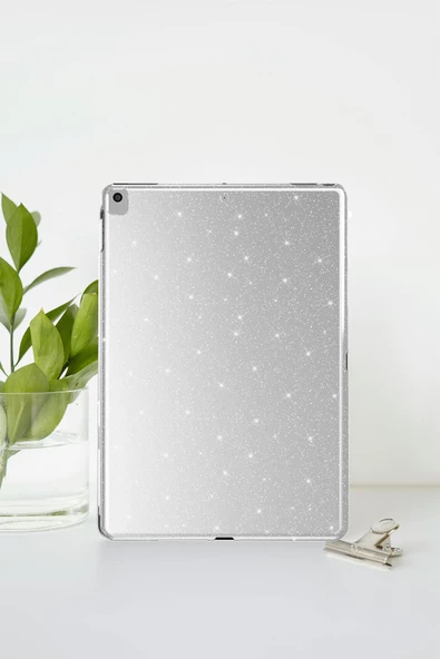 Apple  iPad 10.2 2021 (9.Nesil) Uyumlu Fuchsia Işıltılı Tablet Kılıf - Resim 11