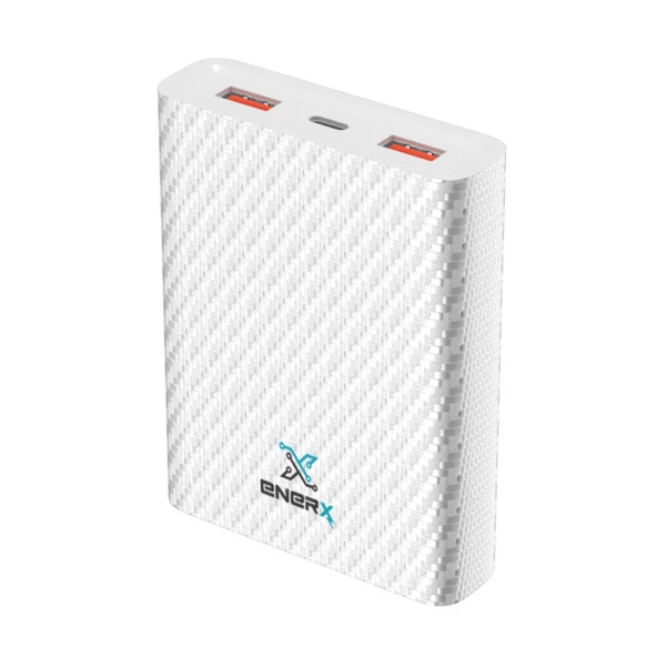 eNeRX Powerbank 10000 mAh 2.1 Amper Beyaz ENR-P10C - 2