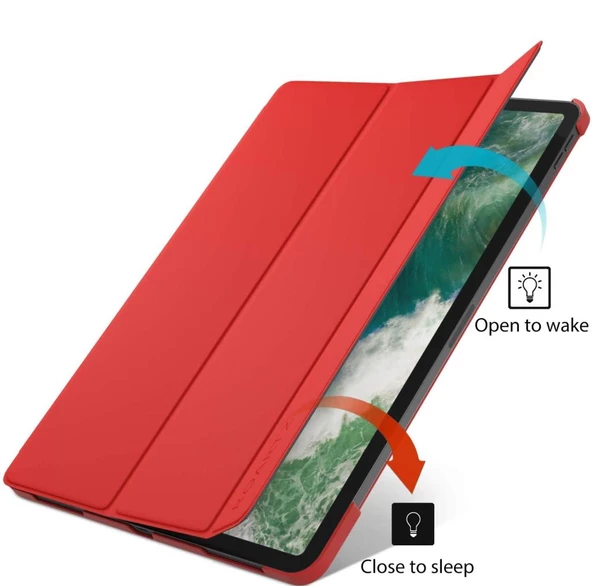 Apple iPad 5. Nesil 6. Nesil 9.7 Kılıf PU Deri Smart Standlı Case A1822 A1823 A1893 A1954 - 9