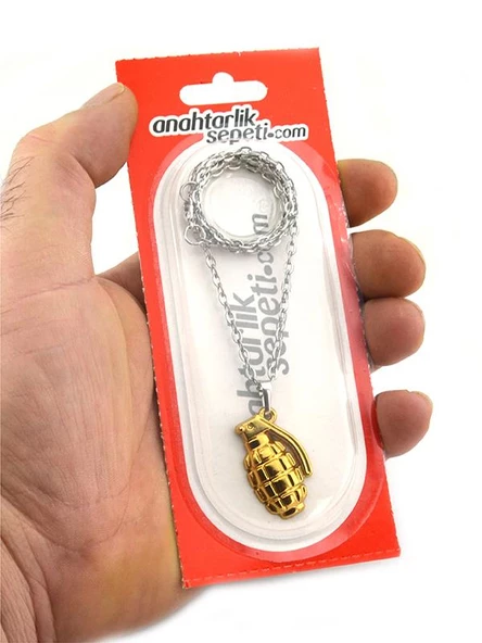 El Bombası - Grenade - Kolye - Gold Görünümlü - 2