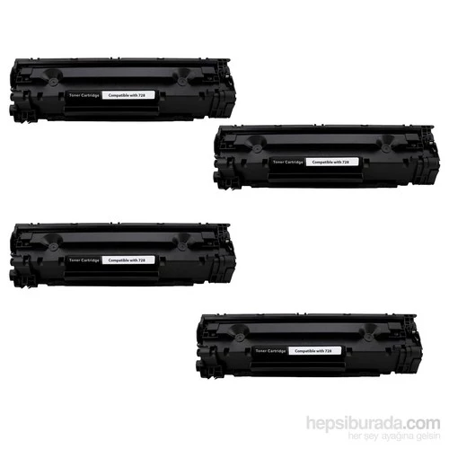 hementoner Canon İ Sensys Mf4780w Muadil Toner (CRG-728)  4 Lü Ekonomik Paket