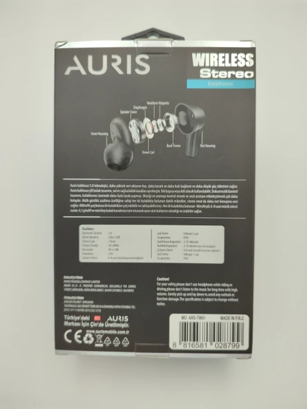 AURIS WIRELESS KULAKLIK ARS-TW01 - 9