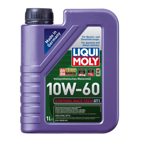 Liqui Moly Synthoil Race Tech Gt1 10W60 Sentetik Motor Yağı (1 Litre) - 8908