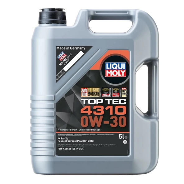 Liqui Moly Top Tec 4310 0W30 Motor Yağı (5 Litre) - 2362