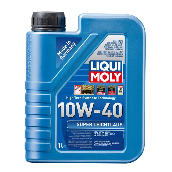 Liqui Moly Super Leichtlauf 10W40 0 Sentetik Motor Yağı (1 Litre) - 9503