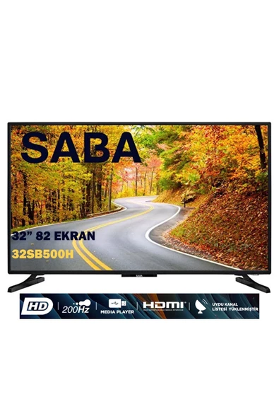 Saba 32Sb5000h Hd 32" 82 Ekran Uydu Alıcılı Led Tv