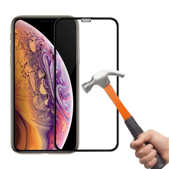 Apple iPhone XR 5D Tam Kaplayan Ekran Koruyucu Kırılmaz Cam - 3