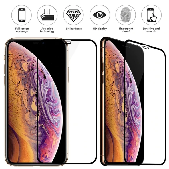 Apple iPhone XR 5D Tam Kaplayan Ekran Koruyucu Kırılmaz Cam - 2