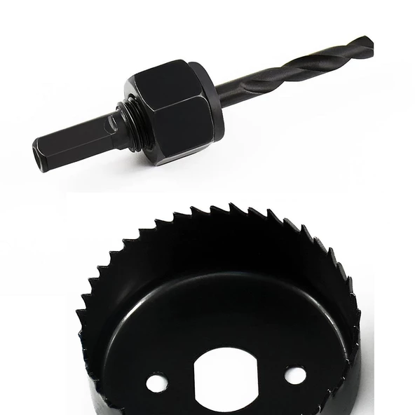 GFB Panç Seti Ahşap Sunta Duvar Buat Alçıpan Kartonpiyer Delme  Adaptör Takımı 16 Parça - Resim 4