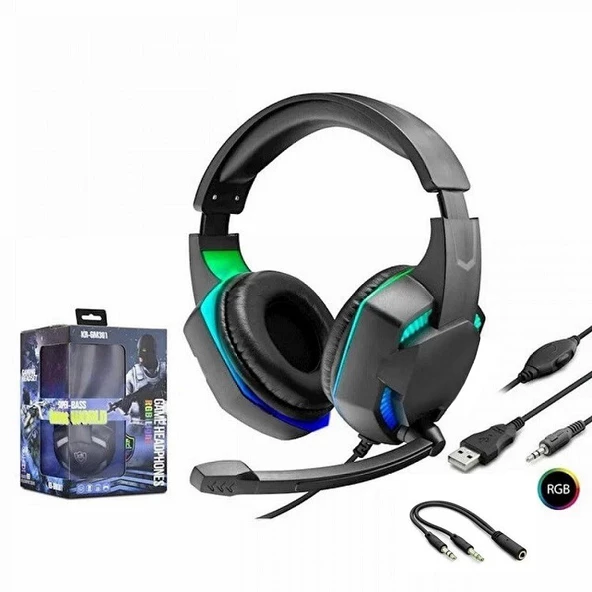 Polygold PG-6972 9D Işıklı Kablolu Oyuncu Kulaklık - 2