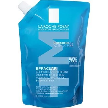 La Roche Posay Effaclar Yağlı Ciltler İçin Temizleme Jeli 400 ml - Refill