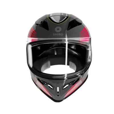 Shiro SH-870 Fighter Wild dog Full Face Motosiklet Kaskı + Iridium Vizör XL- Beden - Resim 2