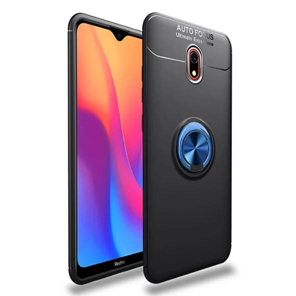 Xiaomi Redmi 8A Yüzüklü Standlı Manyetikli Kamera Korumalı Kılıf - 2