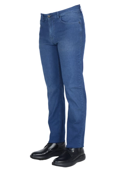 Cengiz İnler 5 Cep Düğmeli Regular Fit Erkek Kot Pantolon - 7