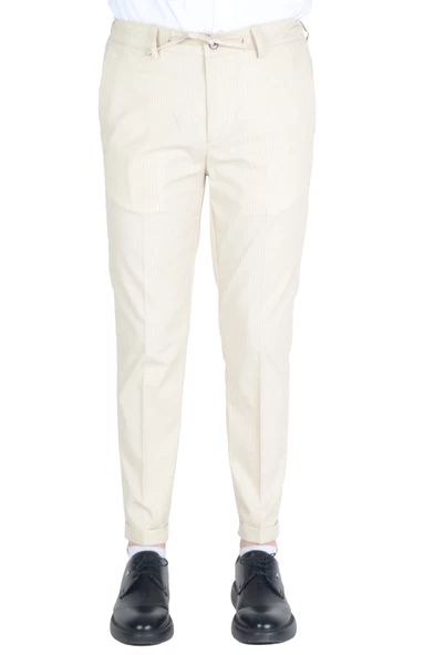 Cengiz İnler Slimfit Erkek Çizgili Gofre Pantolon - 11