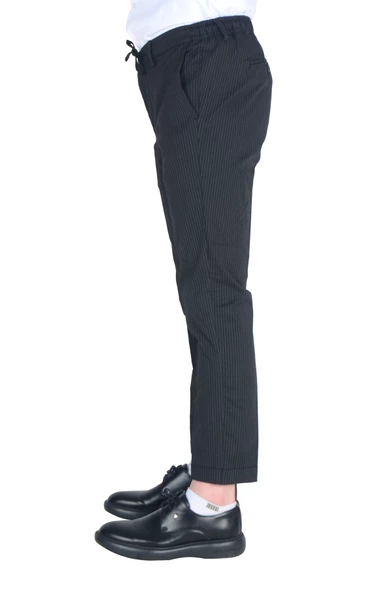 Cengiz İnler Slimfit Erkek Çizgili Gofre Pantolon - 2