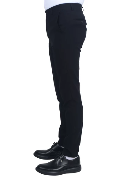 Cengiz İnler Düz Kumaş Erkek Slim Fit Pantolon - 3