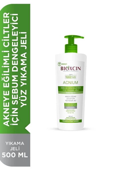 Bioxcin Acnium Sebium Dengeleyici Yüz Yıkama Jeli 500 ml