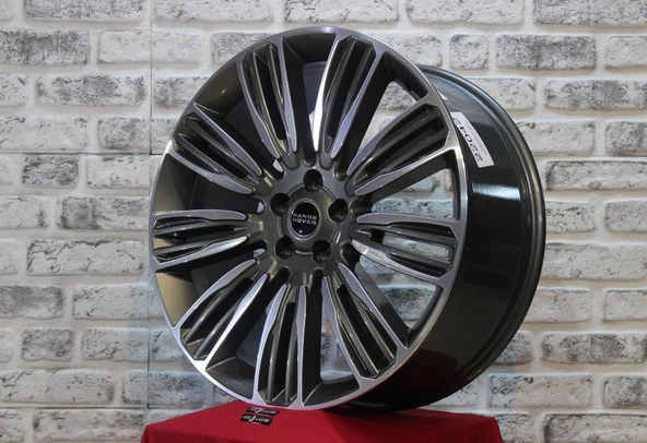 R1 Wheels 22 inç 5*108 ET45 Parlak Füme Jant Takımı (J-2052)