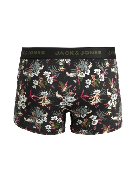Jack Jones Flower Mıcrofıber 3 Lü Paket Erkek Boxer 12194284 - 6