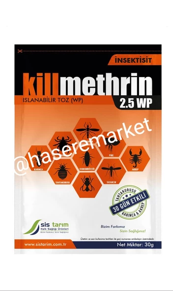 Killmethrin 2.5 WP Toz Haşere İlacı