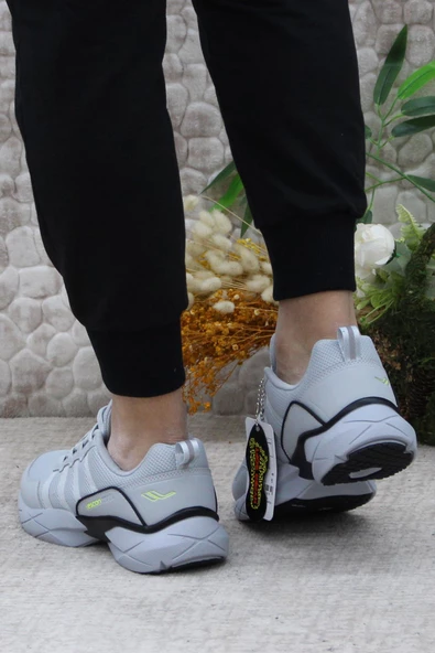 Lescon Easystep Astra 2 Gri Anatomik Orijinal Ürün Erkek Spor Ayakkabı - Resim 4