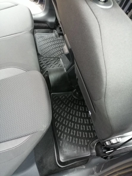 Rizline Volkswagen Polo 2017+ Paspas ve Üst Bagaj Havuzu Set Siyah - Resim 3