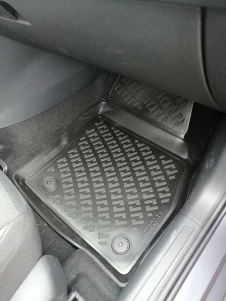 Rizline Volkswagen Polo 2017+ Paspas ve Üst Bagaj Havuzu Set Siyah - Resim 2